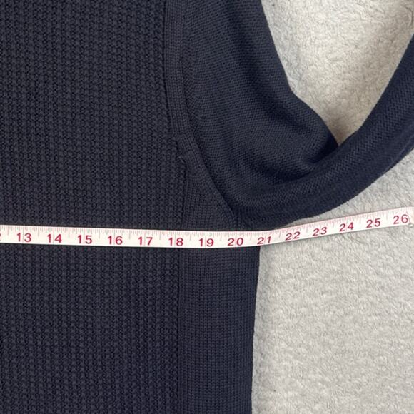 Carbon2Cobalt Black Cotton Cashmere Serendipity Sweater Textured Size L Elevated - Picture 3 of 9